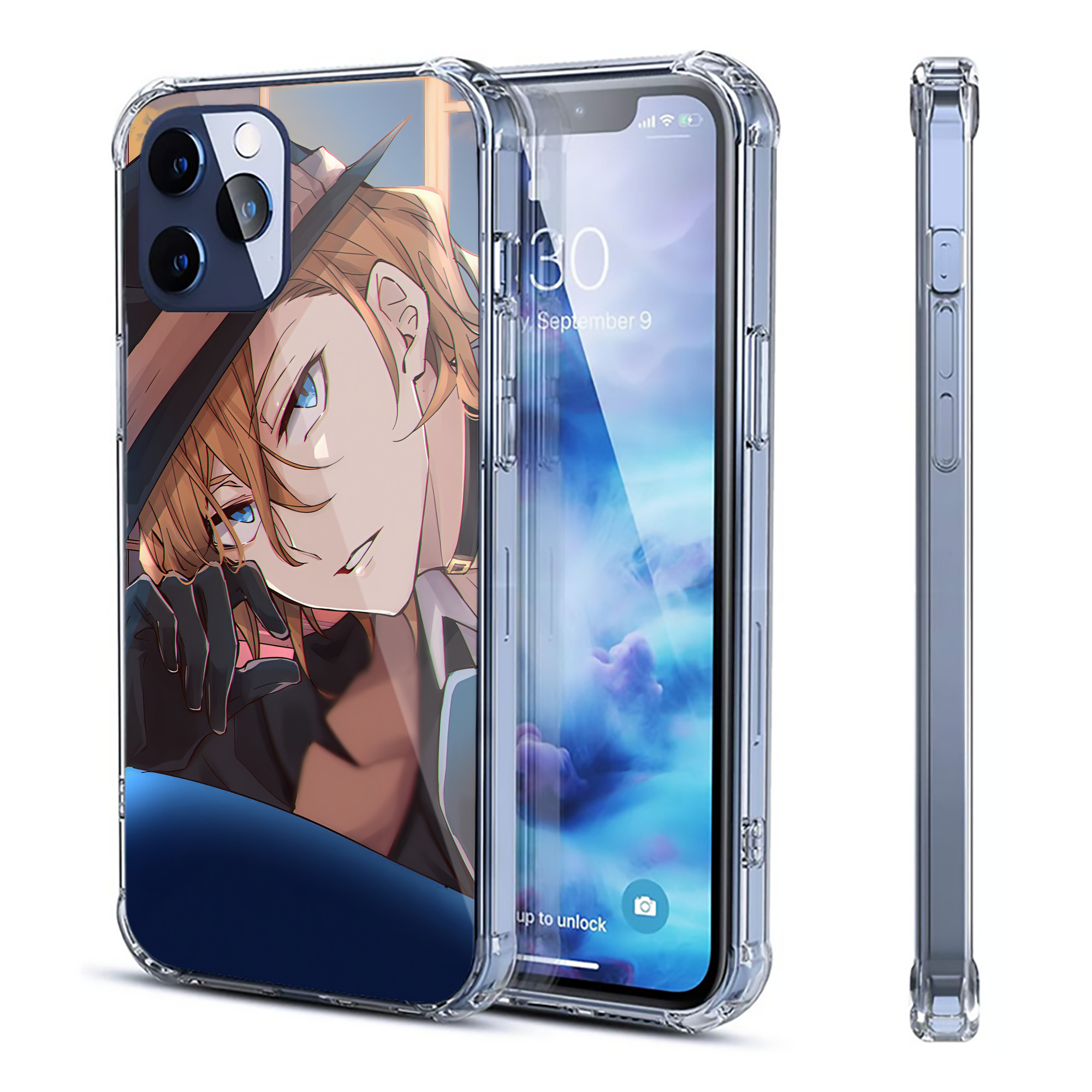 （画像用） 文豪ストレイドッグス Bungo Stray Dogs 【iPhone 12シリーズ対応】透明スマホケース（クリアソフトケース）